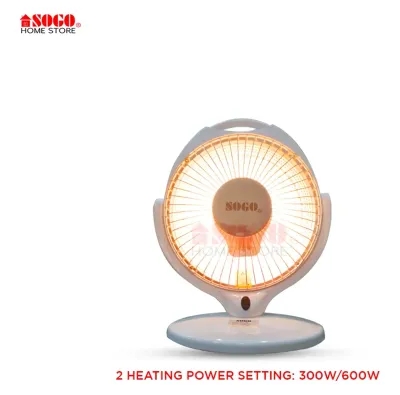 Sun Halogen Electric Dish Heater 300/600 W